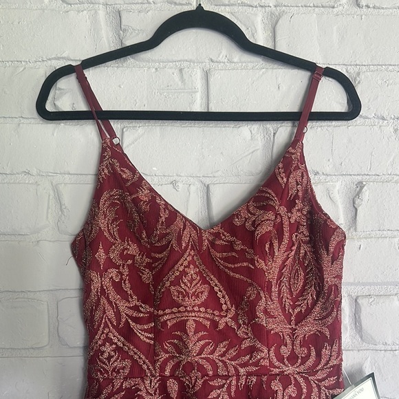 NEW Spechless Red Bustier Mini Dress Cocktail size 9 - Picture 2 of 7